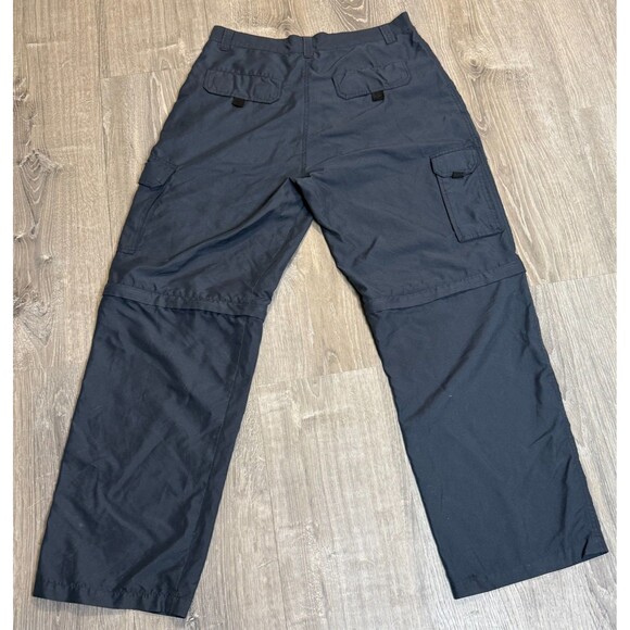 Cargo Hiking Pants Men 34 Convertible Zip Off Shorts Gray 90s VTG Utility Travel - Picture 2 of 6